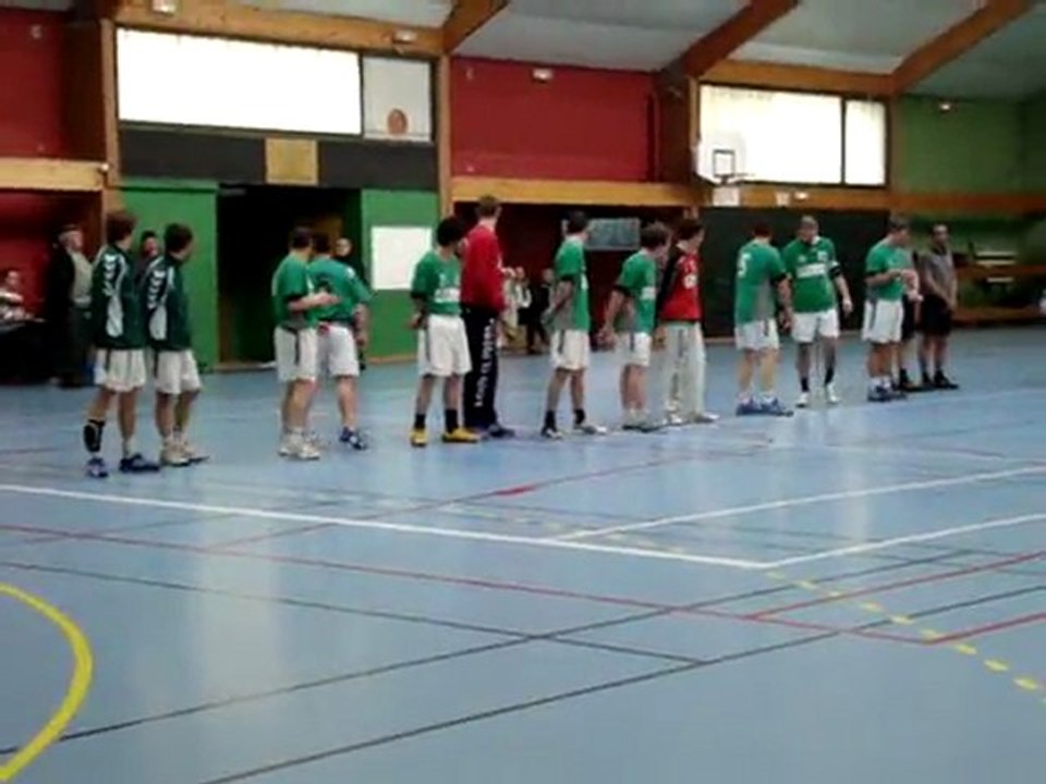 présentation des joueurs lors d'un match de coupe de france contre Falaise