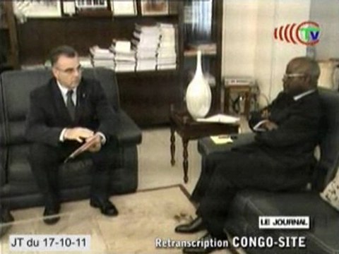 Le Chef de la délégation de l'Union Européenne au Congo chez le ministre de la santé