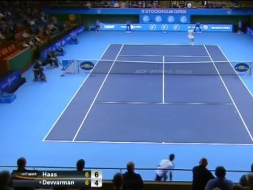 Haas continues comeback in Stockholm