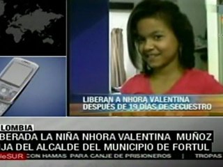 Presidente Santos confirma liberación Nora Valentina Muñoz