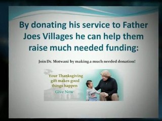 Manoj Motwani-Father Joes Villages Donation