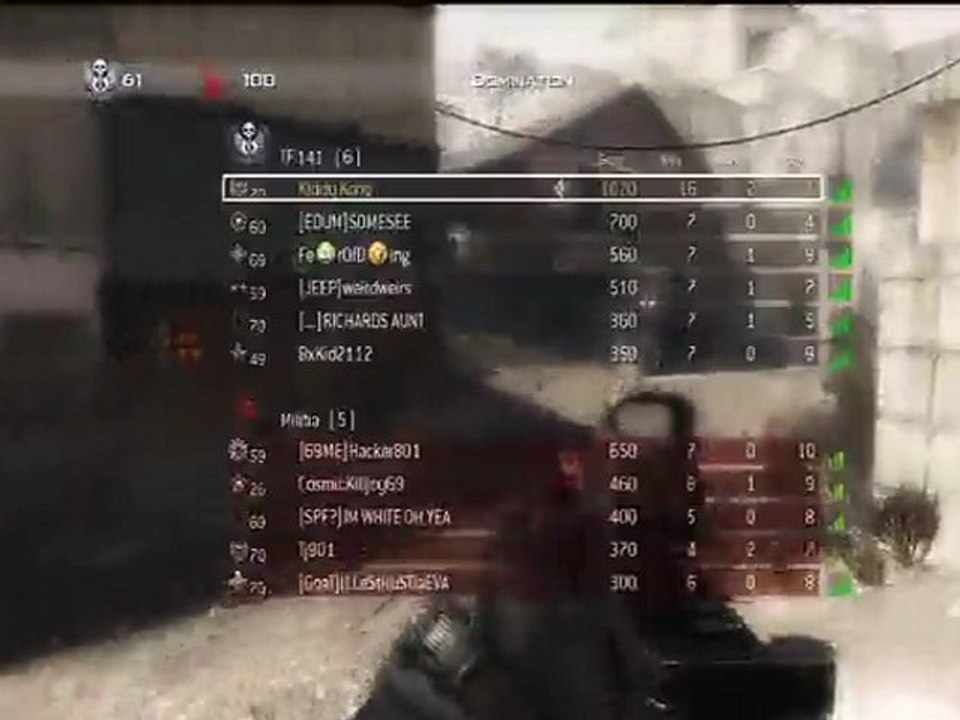 tentative nuke sur quarry (mw2) (xbox 360)