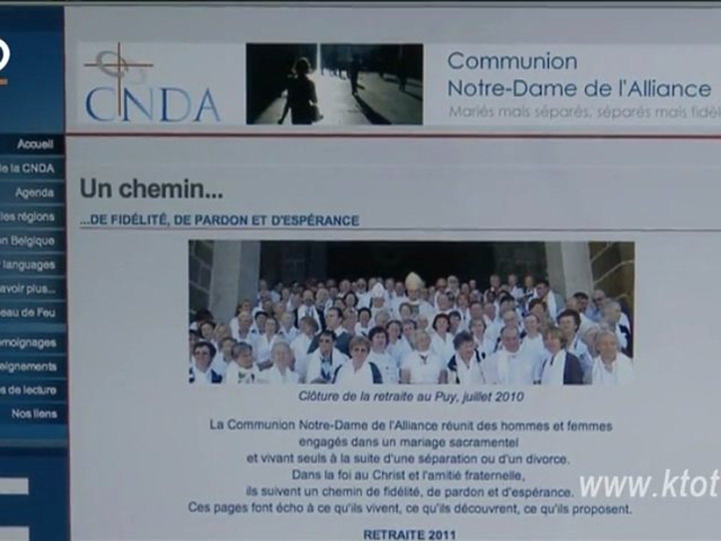Communion Notre-Dame de l'Alliance - Vidéo Dailymotion
