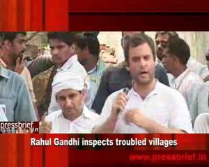 Rahul Gandhi inspects troubled villages Part-1