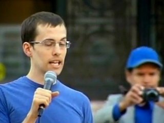 Iran hikers at Occupy demo