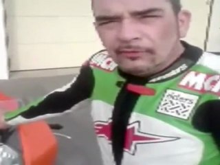 World's first ride of KTM RC8
