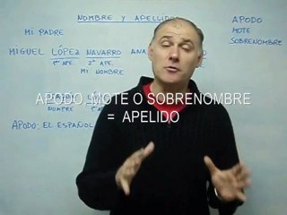 Formação do nome e sobrenome em espanhol