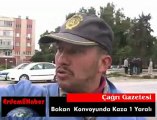 ErdemliHaber TVdddddd - Bakan Konvoyunda Kaza 1 Yaralı _ Erdemli