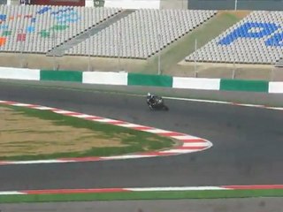 Max Biaggi tests the Aprilia RSV4 at Portimao