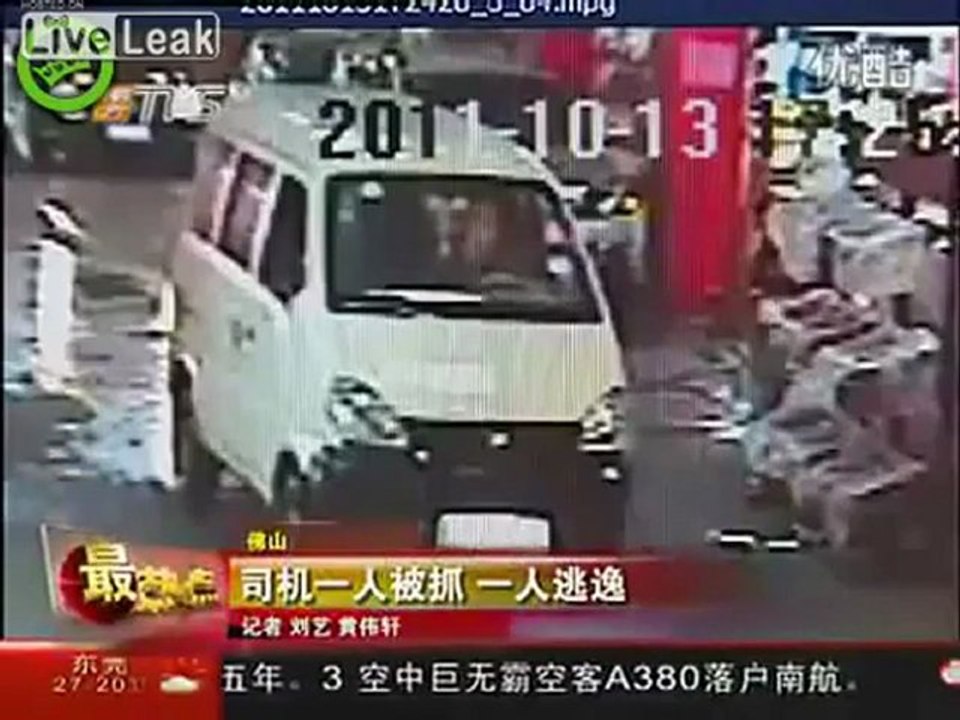 2-year-old female child ran over by car