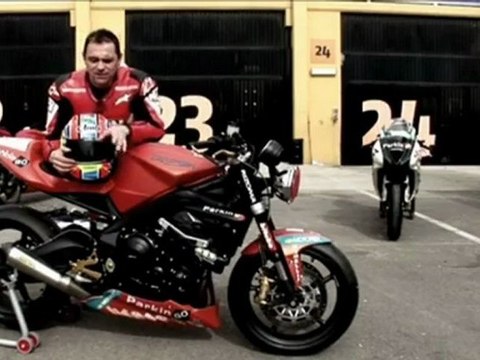 Triumph Daytona 675 and Street Triple R race bikes ridden