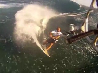 Kitesurf à  "One Eye" par Alexandre Grégoire pour le meeting F-ONE 2012 - Maurice.