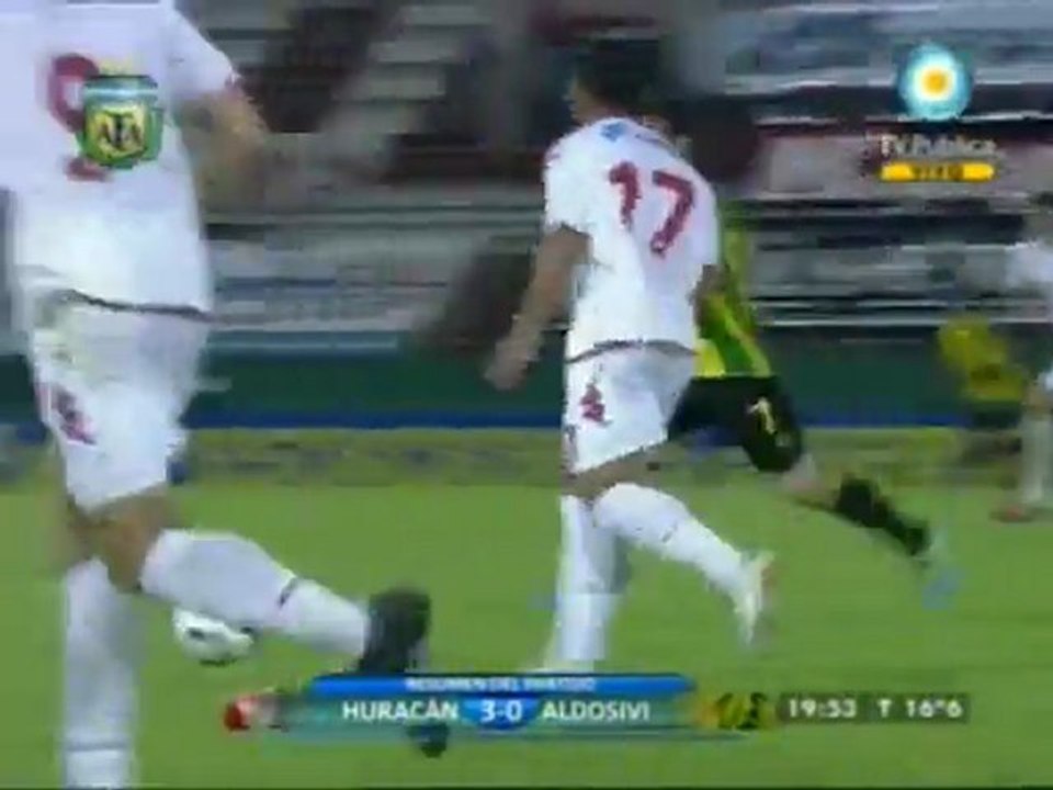 B Nacional 2011/12: Huracán 3 - Aldosivi 0 (18/10/2011)