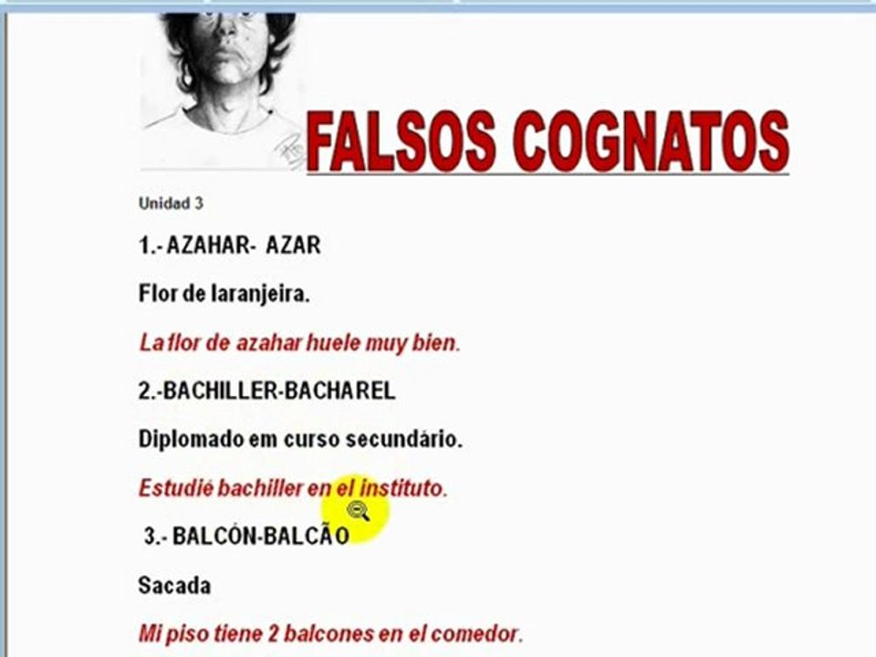 Falsos cognatos 3 espanhol-português