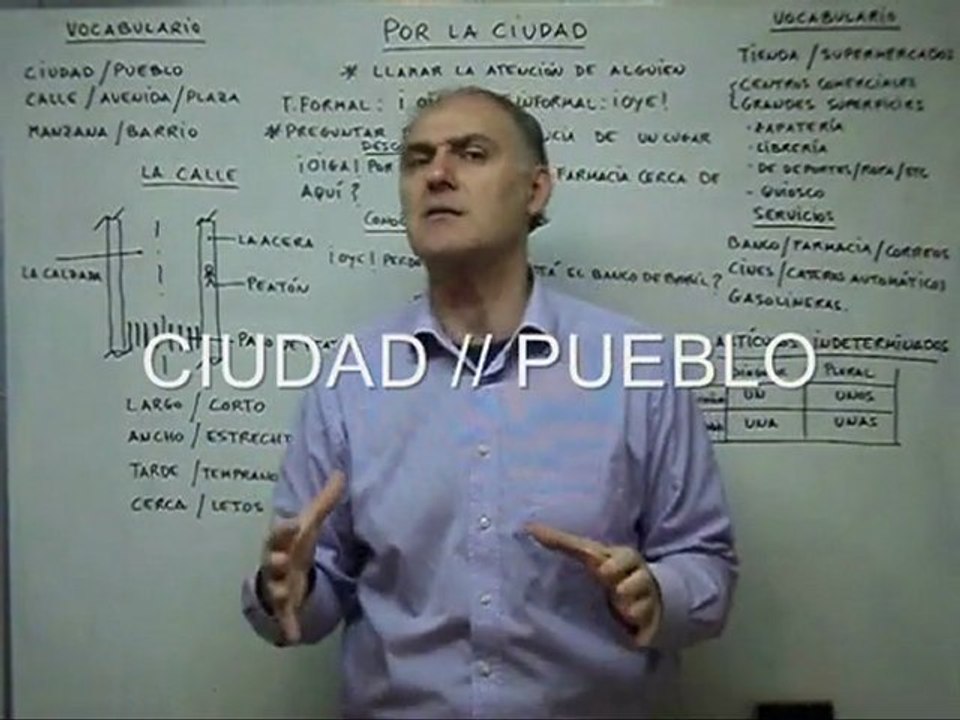 A cidade em espanhol