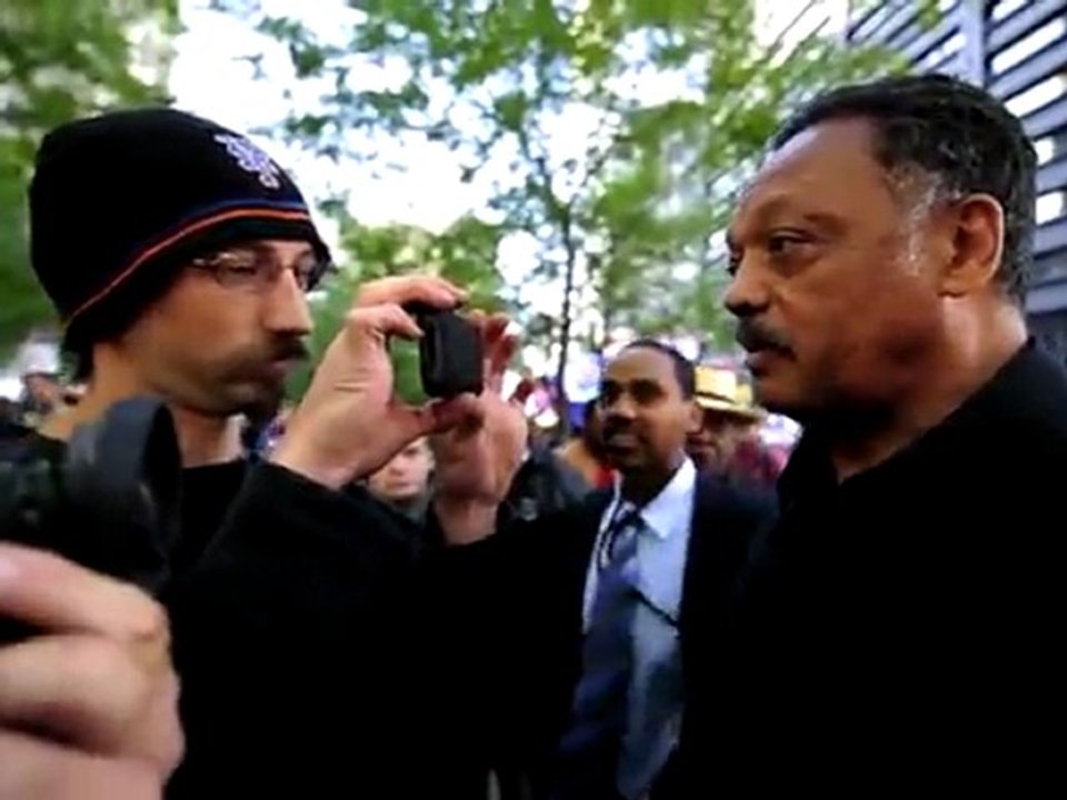 Jesse Jackson visits Occupy Wall Street