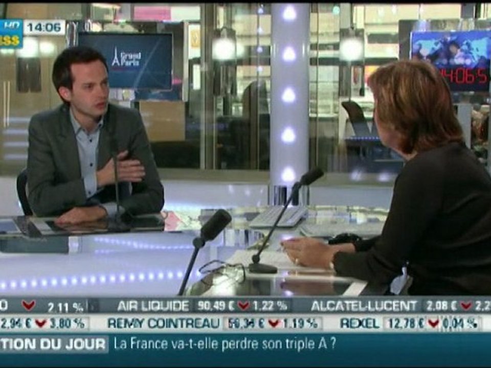 Pierre-Yves BOURNAZEL sur BFM Business : "l'UMP à la conquête de Paris" - 181011