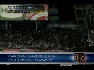 Cabrera se lleva otro Luis Aparicio