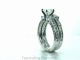 FDENS1091RO    3 Stone Round Cut Diamond Bridal Wedding Ring Set Channel Setting