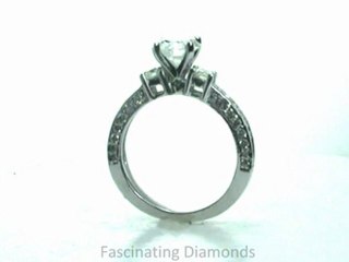 FDENS1091ROR    Round Cut Three Stone Diamond Engagement Ring Channel Set