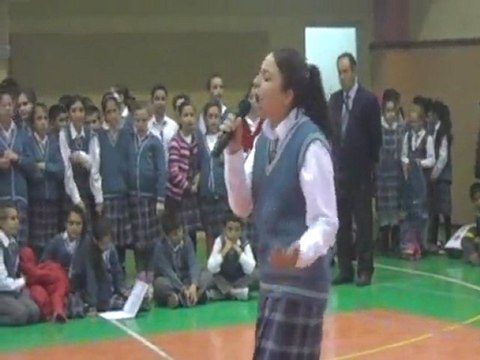 Cumhur Öğretmen İstiklal Marşı Okuma Yarışması Birincisini Sunar