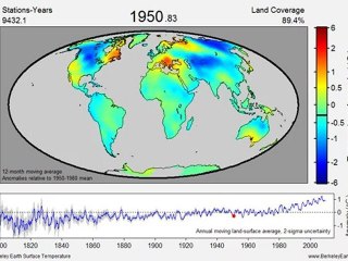 Land Temperature Anomaly Video
