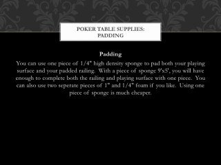 Poker Cup Holders: How to Build a Poker Table  |