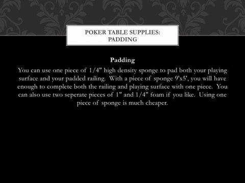 Poker Cup Holders: How to Build a Poker Table |