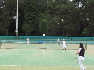 10-19入間市でテニス ますらおさん+ココアさんvsたーきーさん+mishirazuさん