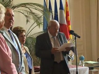 Remise insigne de Chevalier de l'Ordre National du Mérite à Jocelyne Mas