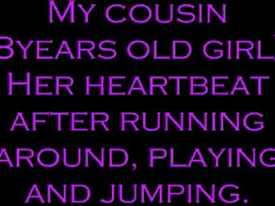 8 years old girl's heartbeat sounds after running-3