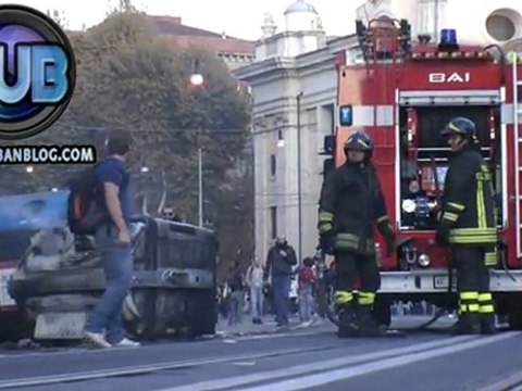 Via Labicana dopo gli scontri - Roma 15 Ottobre