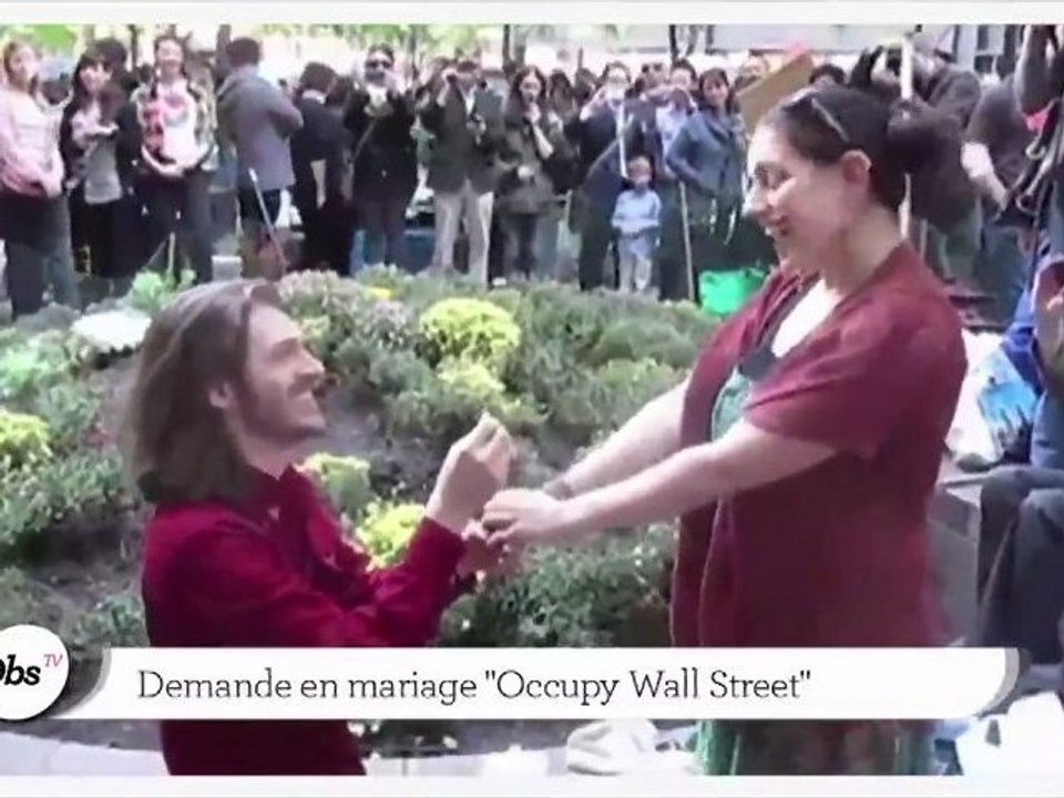 Zapping décalé : un mariage au sein d'"Occupy Wall Street"
