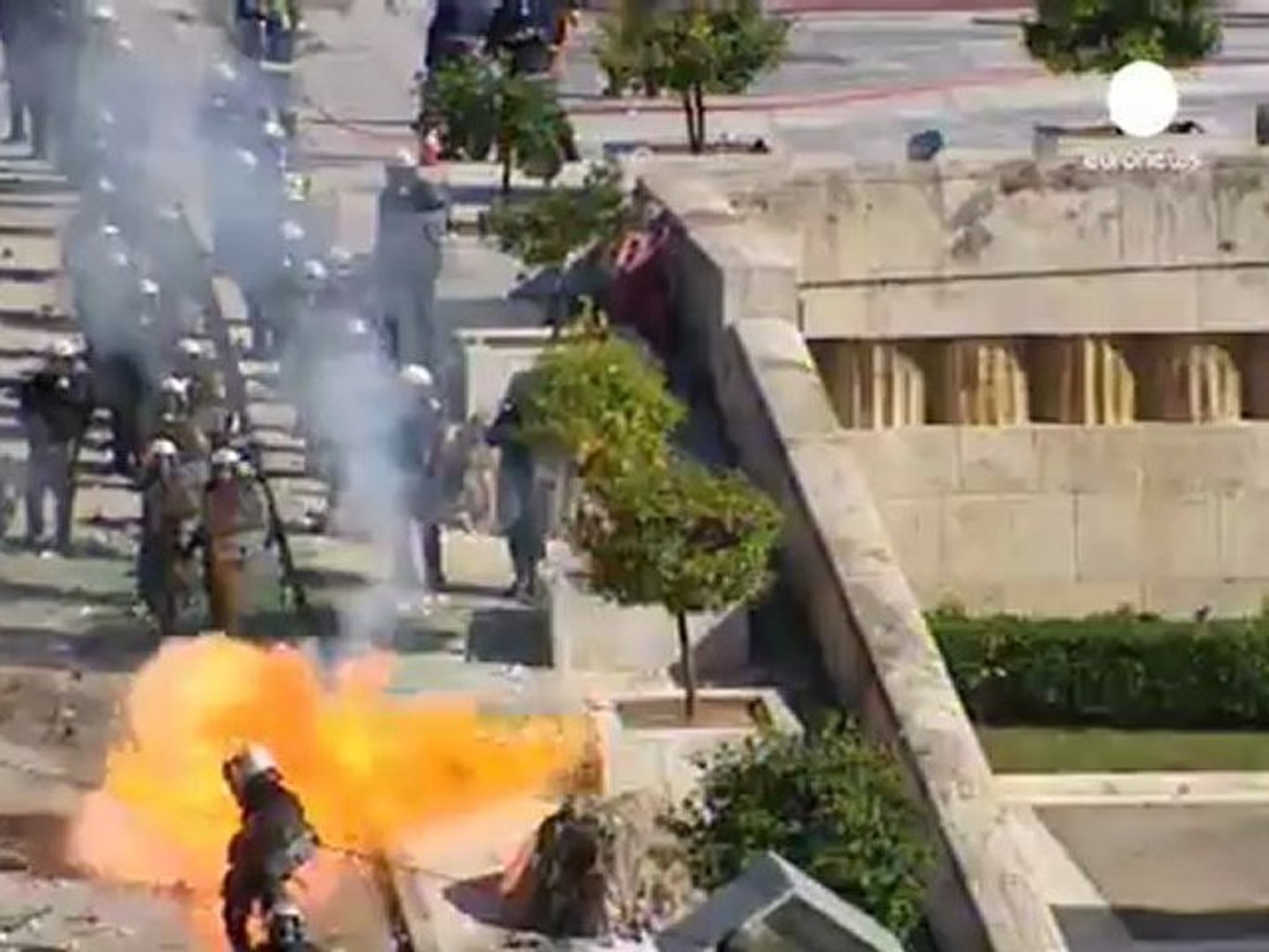 Parliament debates as Athens burns