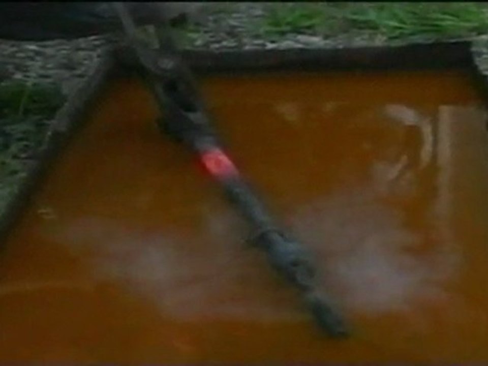 Vom Wasser bedeckt
