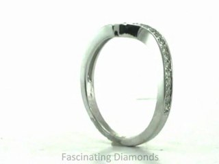 FDENS3006B Round Cut Diamond Wedding Anniversary Band Pave Set