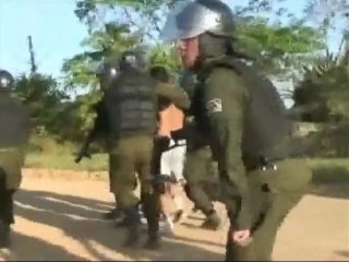 Represión a indígenas en Bolivia