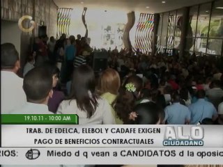 Trabajadores eléctricos en protestas