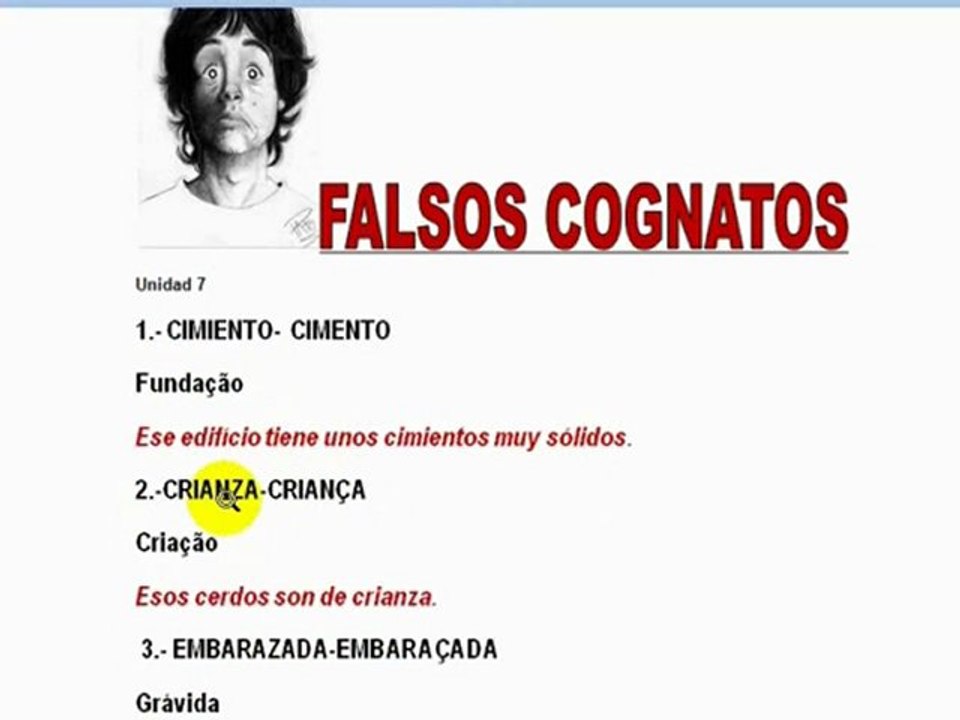 Falsos cognatos espanhol-português 6