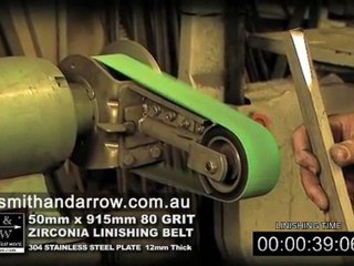 Smith and Arrow Zirconia Linishing Belts
