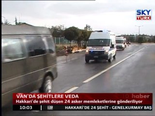 Van'da Şehitlere Veda