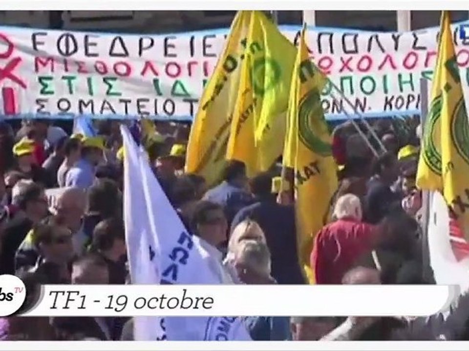 Zapping : la Grèce plonge dans la crise de nerf