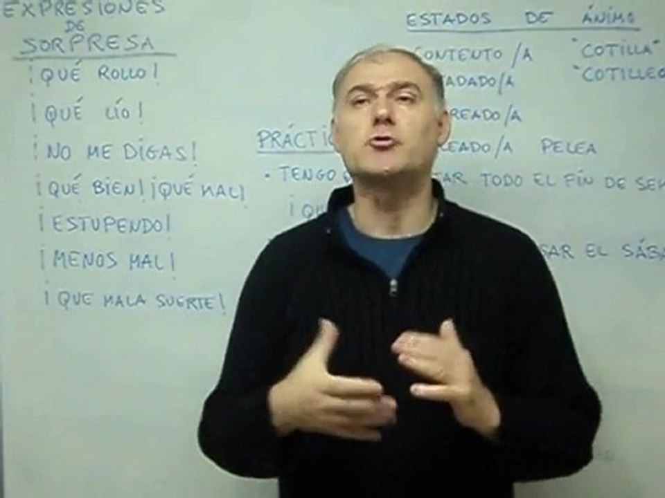 Expressões de supressa em espanhol