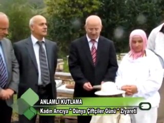 Kadın Arıcıya ‘Dünya Çiftçiler Günü’ Ziyareti