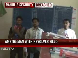 Man with revolver spotted in crowd near Rahul Gandhi