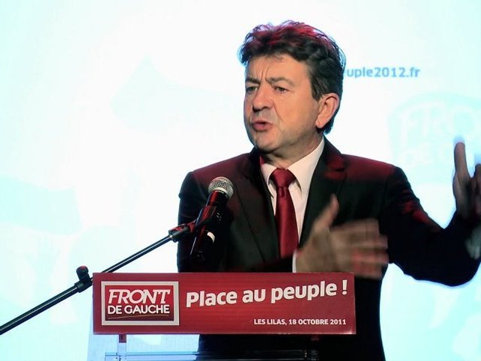 Jean-Luc Mélenchon à l'Usine de campagne du Front de Gauche