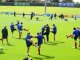 Coupe du monde de rugby: entraînement du XV de France