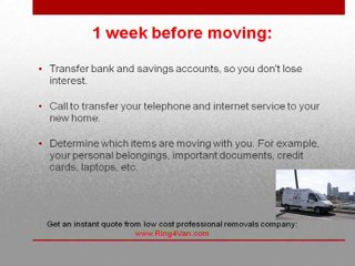 Man and Van Hire London | House Moving Tips by Ring4Van