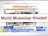 CNT libio anuncia captura de Muamar al Gadafi tras combates en Sirte