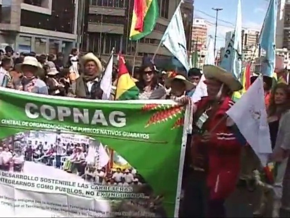Llega marcha indígena